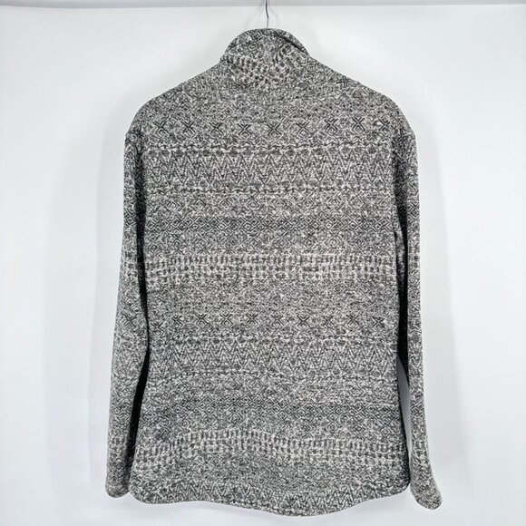 Columbia Womens Fair Isle Pattern Cowl Neck Sweater Size Medium Gray - Picture 11 of 14